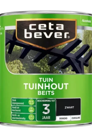 CetaBever Tuinhout Beits Dekkend Zwart Merkproduct